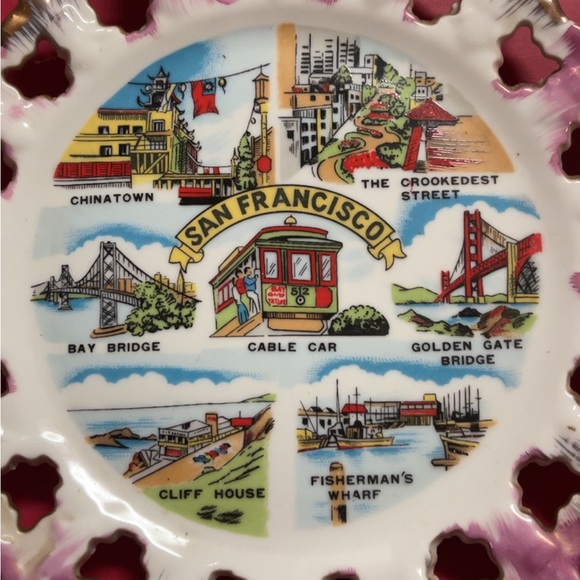 San Francisco Souvenir Decorative Plate - Picture 2 of 4